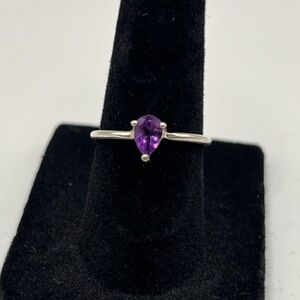 Sterling Silver 925 Amethyst Ring